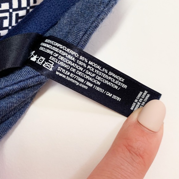 Tommy Hilfiger Longline Bra/Panty Set Heather Blue - Picture 14 of 15